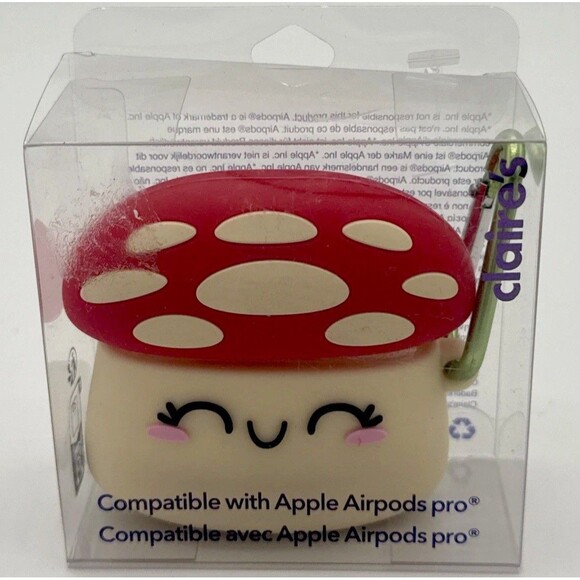 Icing/Claire's Accessories - Super Cute Mushroom Shaped Airpod Case